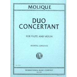 Duo concertant : for flute and violin -Bernhard Molique