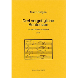Drei vergnügliche Sentenzen (1998) -Franz Surges