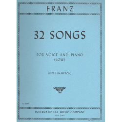 32 Songs : for low voice and piano -Robert Franz