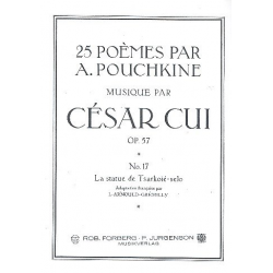 La statue de Tsarkoié-selo op.57,17 : -Cesar Cui
