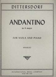 Andantino A major : for viola and piano -Carl Ditters von Dittersdorf