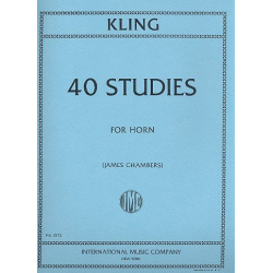40 Studies : for horn -Henri Adrien Louis Kling