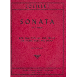 Sonata in D major : -Jean Baptiste (John of London) Loeillet