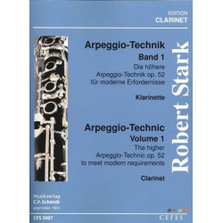 Arpeggiotechnik Band 1 : für Klarinette -Robert Stark
