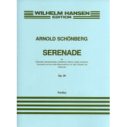 Serenade op.24,4  : Sonett -Arnold Schönberg