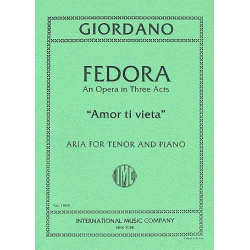 Amor ti vieta : Aria for tenor and piano -Umberto Giordano