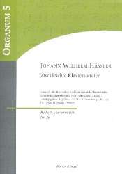 2 leichte Sonaten für Klavier -Johann Wilhelm Häßler / Arr.Lothar Hoffmann-Erbrecht
