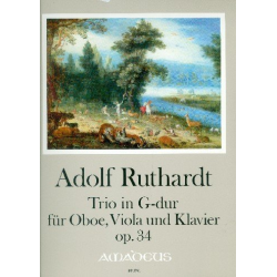 RUTHARDT Trio in G-dur op. 34 - Part.u.St. -Adolf Ruthardt