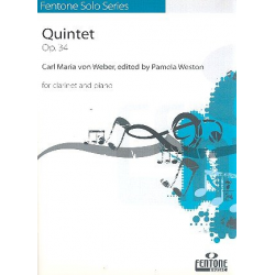 Quintet op.34 : for clarinet and strings -Carl Maria von Weber