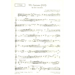 Canzona Nr.7 : für 10 Instrumente -Giovanni Gabrieli