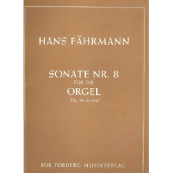 Sonate es-Moll Nr.8 op.46 : für Orgel -Hans Fährmann