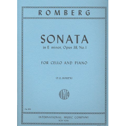 Sonata e minor op.38,1 : -Bernhard Romberg