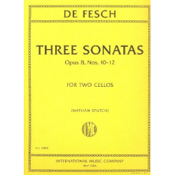 3 Sonatas op.8 nos.10-12 : -Willem de Fesch