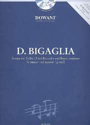 Sonate g-Moll (+CD) : für Altblockflöte und Bc -Diogenio Bigaglia