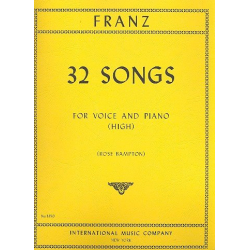 32 Songs : for high voice -Robert Franz