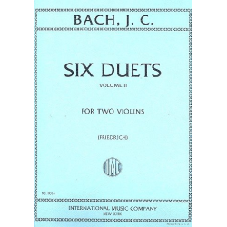6 Duets vol.2 . for 2 violins -Johann Christian Bach