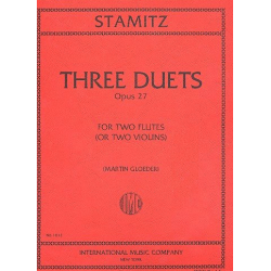 3 Duets op.27 : for 2 flutes -Carl Stamitz