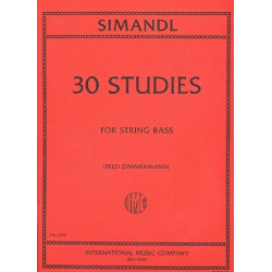 30 Studies : for string bass -Franz Simandl
