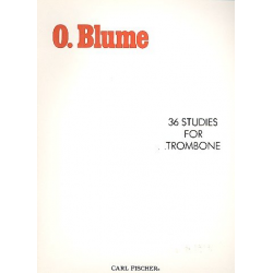 36 Studies : for trombone -Oskar Blume