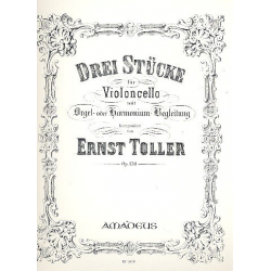 3 Stücke op.130 - für Violoncello -Ernst Toller