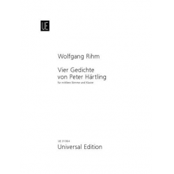 4 Gedichte von Peter Härtling : -Wolfgang Rihm
