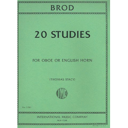 20 studies : for oboe or english horn -Henri Brod