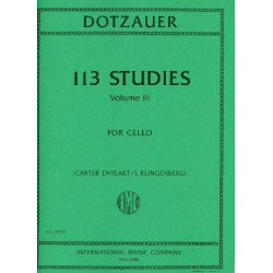 113 Studies vol.3 (nos.63-85) : -Justus Johann Friedrich Dotzauer