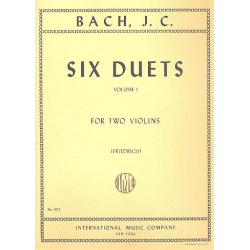 6 Duets vol.1 : for 2 violins -Johann Christian Bach