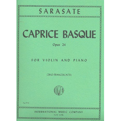 Caprice basque op.24 : for violin -Pablo de Sarasate