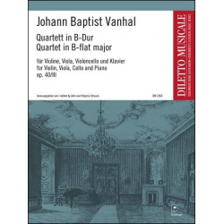 Klavierquartett Nr. 3 in B-Dur op. 40/3 -Johann Baptist Vanhal