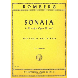 Sonata B flat major op.38,3 : -Bernhard Romberg