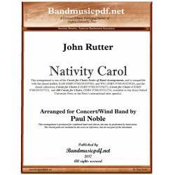 Nativity Carol - Concert Band & Choir SATB -John Rutter / Arr.Paul Noble