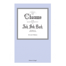 Chaconne aus der Violin-Sonate Nr. 4 d-moll für 2 Violinen -Johann Sebastian Bach