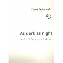 As dark as Night : -David Philip Hefti