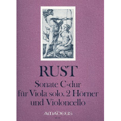Sonate C-Dur - für Viola solo, -Friedrich Wilhelm Rust