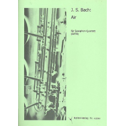 Air : für 4 Saxophone (SATB) -Johann Sebastian Bach