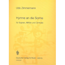 Hymne an die Sonne : für Sopran, -Udo Zimmermann