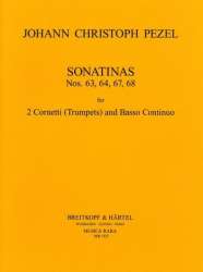 Sonatinen Nr. 63, 64, 67, 68 -Johann Christoph Pezel