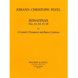 Sonatinen Nr. 63, 64, 67, 68 -Johann Christoph Pezel