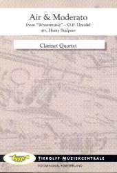 Air & Moderato from "Watermusic", Clarinet Quartet -Georg Friedrich Händel (George Frederic Handel) / Arr.Harry Stalpers