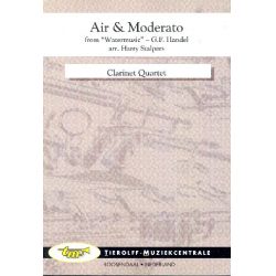 Air & Moderato from "Watermusic", Clarinet Quartet -Georg Friedrich Händel (George Frederic Handel) / Arr.Harry Stalpers