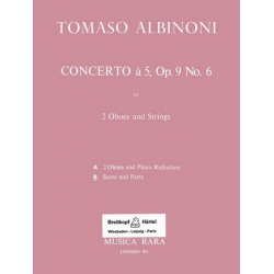 Concerto à 5 op.9,6 : für 2 Oboen -Tomaso Albinoni