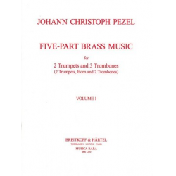 Fünfstimmig blasende Musik Band 1 : -Johann Christoph Pezel