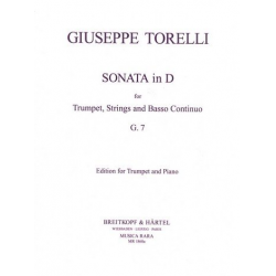 Sonate d-Dur . für Trompete, Streicher -Giuseppe Torelli