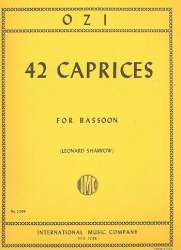 42 Caprices : for bassoon solo -Etienne Ozi