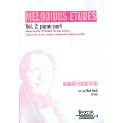 Melodious Etudes vol.2 : piano part -Marco Bordogni