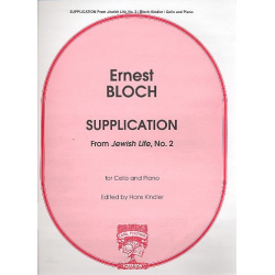 Supplication : for cello solo -Ernest Bloch