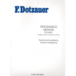 Violoncello Method vol.1 -Justus Johann Friedrich Dotzauer