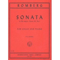 Sonata B flat major op.43,1 : -Bernhard Romberg