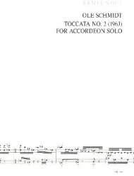 Toccata no.2 : for accordion solo -Ole Schmidt
